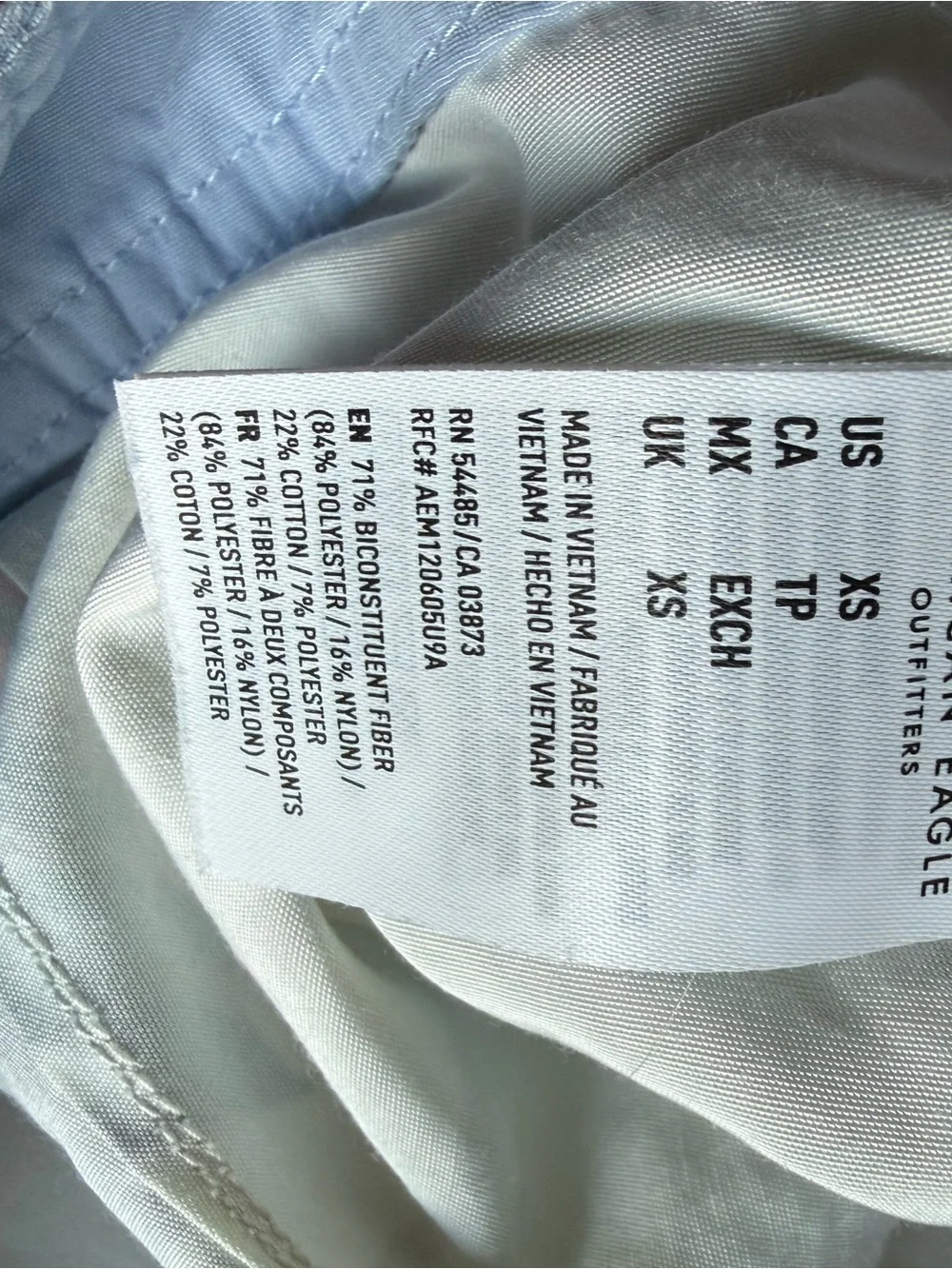 American Eagle Outfitters Light Blue Swim Trunks with White Lining